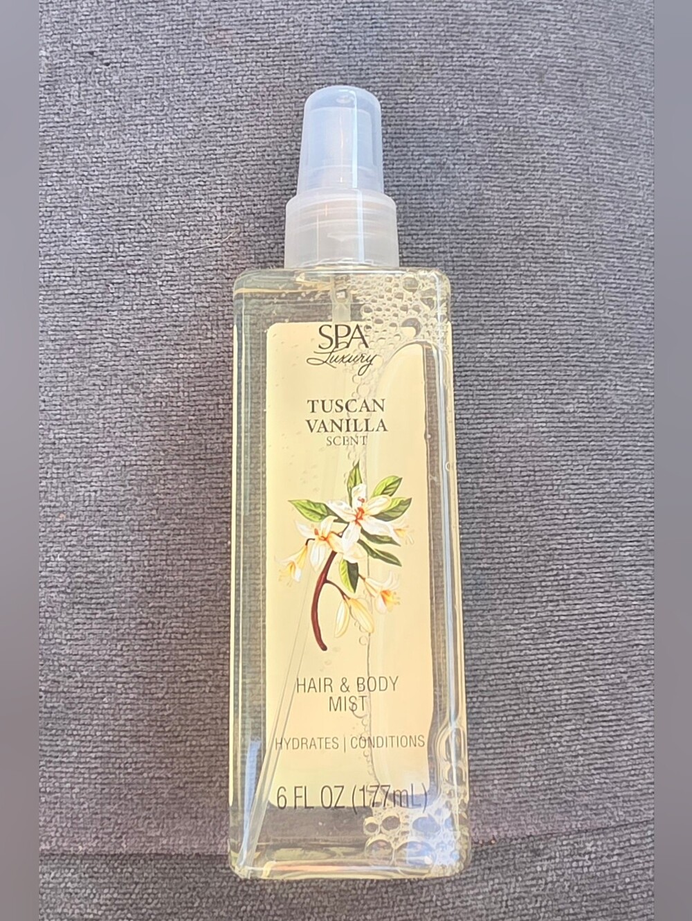 Spa Luxury Tuscan Vanilla Hair & Body Mist - 6fl Oz BNIB